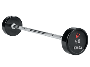 Premium Urethane Fixed Barbell with straight handle