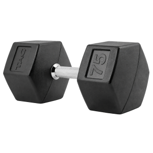 HEX Rubber Dumbbell - 5-75lb Set