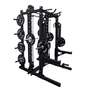 Power Half Rack w/SMITH and Plate Storage Extension